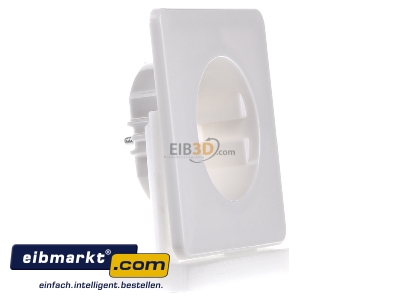 Ansicht links Jung CD1520PLWW Zentralplatte f�r SCHUKO-Steckdose 