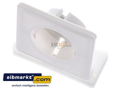 Ansicht oben vorne Jung CD1520PLWW Zentralplatte f�r SCHUKO-Steckdose 
