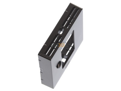 Ansicht oben links Merten MEG5775-6052 Zentralplatte moccamet Univers.Temp.Regler 