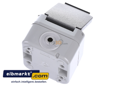 Ansicht oben hinten Peha D 6620 WAB SCHUKO-Steckdose 1-fach gr 16A 250V 2-pol. 