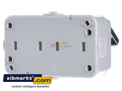 Back view Peha D 6632 WAB Socket outlet protective contact 
