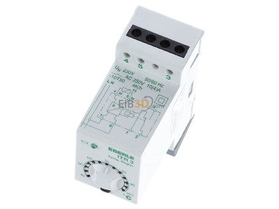 Ansicht oben vorne Eberle ITR-3 100 Temperaturregler auf TS, 1W, 40-100C 