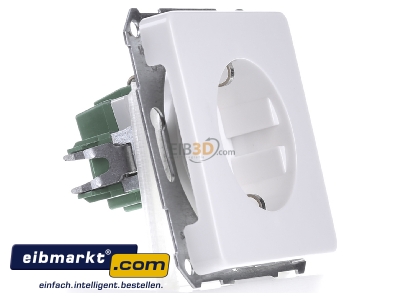 View on the left Elso 215004 Socket outlet protective contact white 
