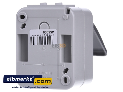 Back view Elso 455009 Socket outlet protective contact grey

