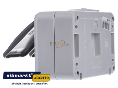 View on the right Elso 445409 Socket outlet protective contact grey
