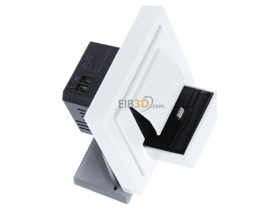 Ansicht oben links Busch Jaeger 6480-84 PowerDock-Set m.Lightning studiows 