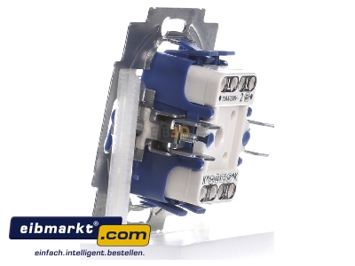 Ansicht rechts Busch-Jaeger 2000/2 US Ausschalter-Einsatz 2polig 