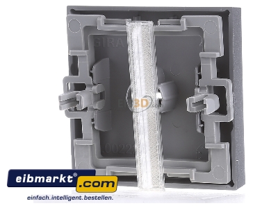 Ansicht hinten Gira 067426 Wippe Licht alu m.Fenster,System55 