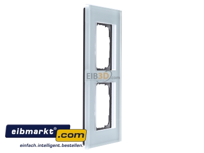 Ansicht links Gira 021218 Abdeckrahmen 2f.glas Esprit 