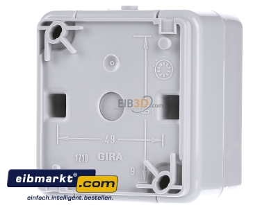Back view Gira 016130 Light signal for switching device grey 
