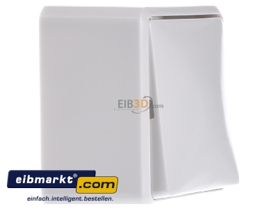 View on the left Gira 010613 Two-way switch surface mounted white
