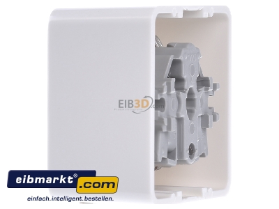 View on the right Gira 044013 Socket outlet protective contact white 
