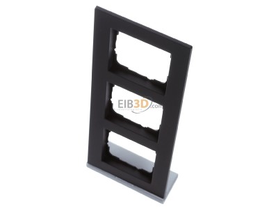 View up front Gira 0213095 Frame 3-gang black 

