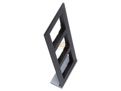 View top left Gira 0213095 Frame 3-gang black 
