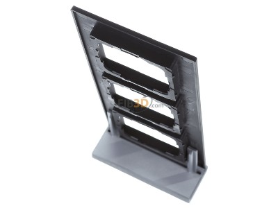 Top rear view Gira 0213095 Frame 3-gang black 
