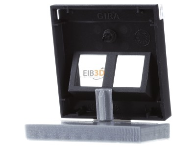 Back view Gira 2640005 Central cover plate Modular Jack 
