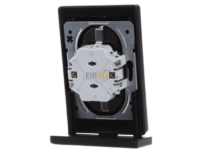 Ansicht hinten Berker 47596086 Doppelsteckdose SCHUKO Q.1 anthrazit samt 