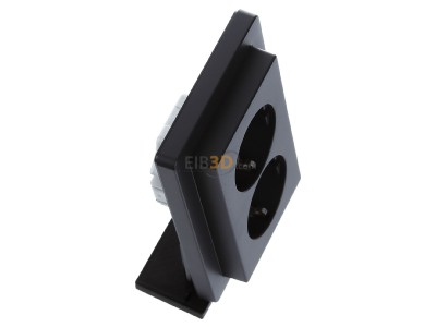 Ansicht oben links Berker 47596086 Doppelsteckdose SCHUKO Q.1 anthrazit samt 