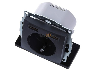 View up front Berker 48031606 Socket outlet (receptacle) 
