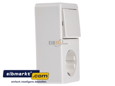 View on the left Berker 479640 Combination switch/wall socket outlet 
