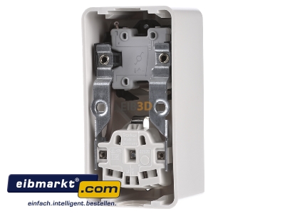 Back view Berker 479640 Combination switch/wall socket outlet 
