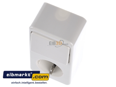 View up front Berker 479640 Combination switch/wall socket outlet 
