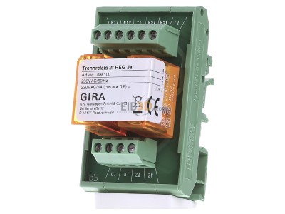 Front view Gira 086100 Isolator relay venetian blind 86100
