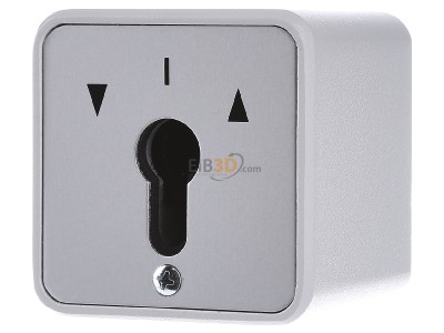 Front view Gira 014430 2-pole switch surface mounted 14430
