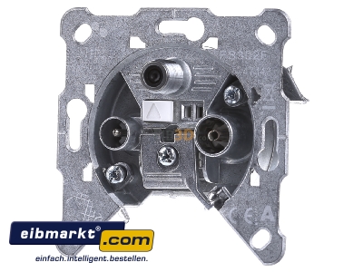 Front view Gira 093700 Socket for antenna - 
