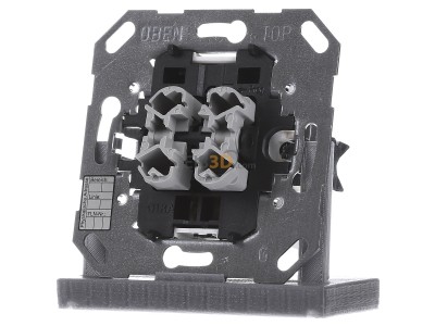Front view Gira 018200 EIB, KNX push button bus coupling unit 2-fold, 
