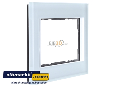 Ansicht links Gira 100218 Abdeckrahmen 2f.glas o.Mittelsteg 