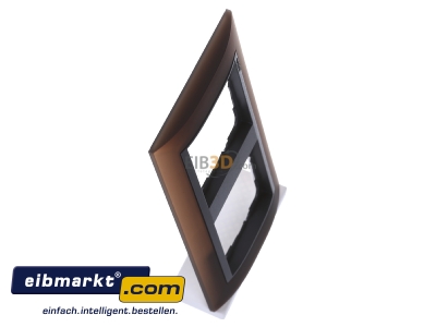 Ansicht oben links Gira 021213 Abdeckrahmen 2f.opak dbr 