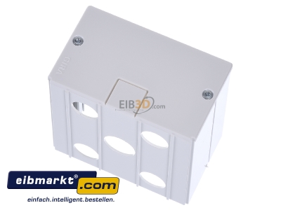 Top rear view Gira 136127 Surface mounted housing 1-gang white - 
