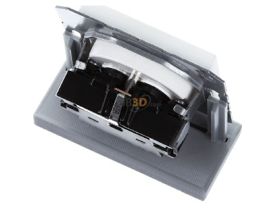 Top rear view Jung A 1520 FBFKI WWM Socket outlet (receptacle) earthing pin 
