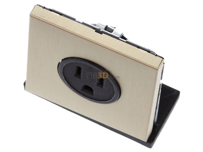 Ansicht oben vorne Jung ME 2521-15 C Steckdose US-Norm NEMA 15A 125V,Me. classic 
