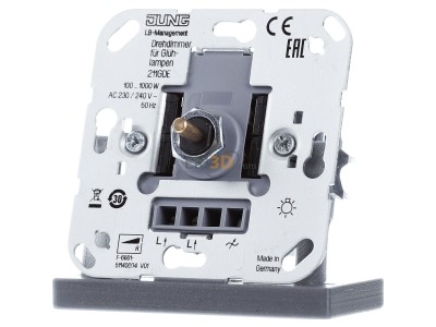 Front view Jung 211 GDE Dimmer flush mounted 100...1000VA - 
