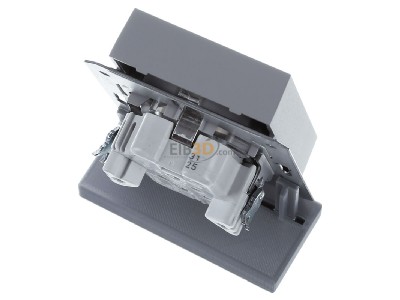 Ansicht oben hinten Gira 2731015 SCHUKO-Steckdose 2-f. SH f.UP-Dose 1-f.gr 