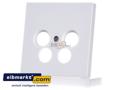 Frontansicht Jung LS 990-4 SAT2 WW Abdeckung aws f�r 4L-SAT-TV-Dose 