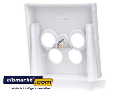 Ansicht hinten Jung LS 990-4 SAT2 WW Abdeckung aws f�r 4L-SAT-TV-Dose 