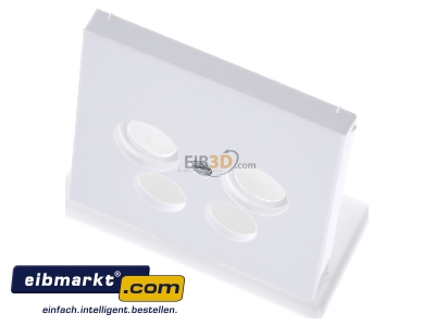 Ansicht oben vorne Jung LS 990-4 SAT2 WW Abdeckung aws f�r 4L-SAT-TV-Dose 