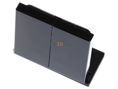 View up front Jung LS 995 SW Cover plate for switch/push button black 

