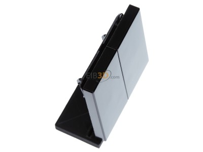 View top left Jung LS 995 SW Cover plate for switch/push button black 
