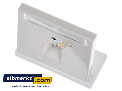 Ansicht oben vorne Jung LS 969-1 NAUA Abdeckung Schriftfeld ws f�r IAE/UAE-Dose 