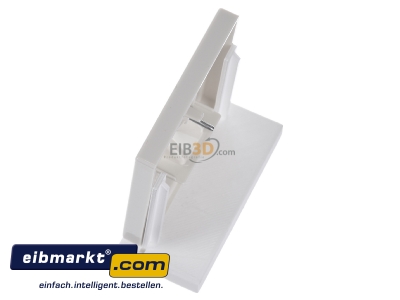 Ansicht oben rechts Jung LS 969-1 NAUA Abdeckung Schriftfeld ws f�r IAE/UAE-Dose 
