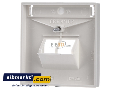 Ansicht hinten Jung LS 969-2 NAUA Abdeckung Schriftfeld ws f�r IAE/UAE-Dose 