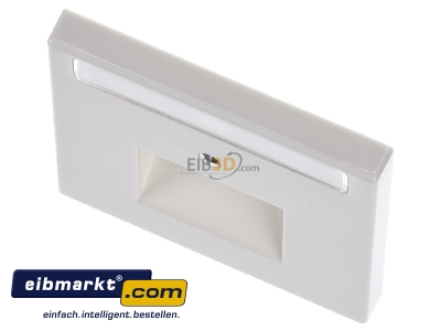 Ansicht oben vorne Jung LS 969-2 NAUA Abdeckung Schriftfeld ws f�r IAE/UAE-Dose 