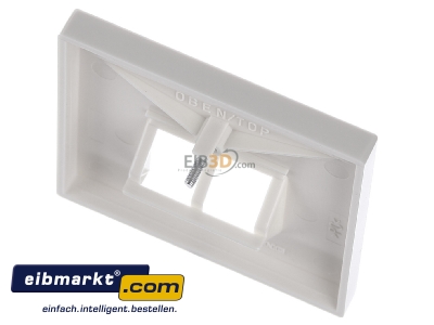 Ansicht oben hinten Jung LS 969-2 NAUA Abdeckung Schriftfeld ws f�r IAE/UAE-Dose 