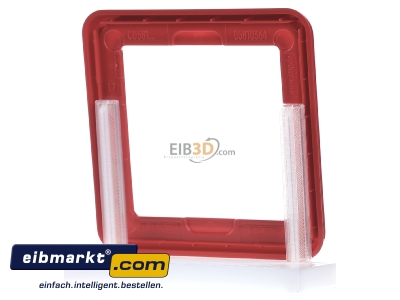 Ansicht hinten Jung CD 581 GL RT Rahmen 1-fach rt waage/senkrecht 
