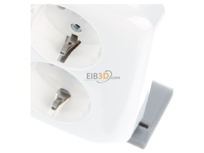 View up front Busch Jaeger 202 EUJ-214 Socket outlet (receptacle) 
