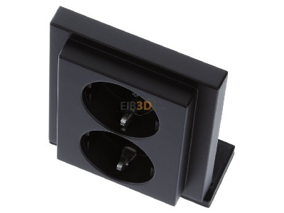 View up front Busch Jaeger 202 EUJB-885 Socket outlet (receptacle) 
